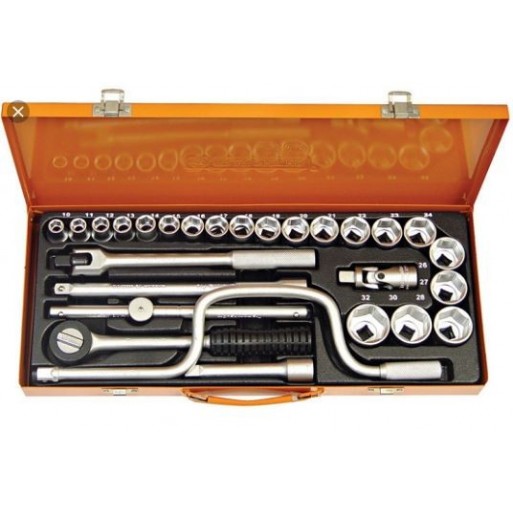 Jogo de chaves caixa 44831/27 sextavado ½" 27pçs Tramontina