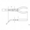 BETA Alicate pontas semi-redondas curvas 1000v 1168mq/200