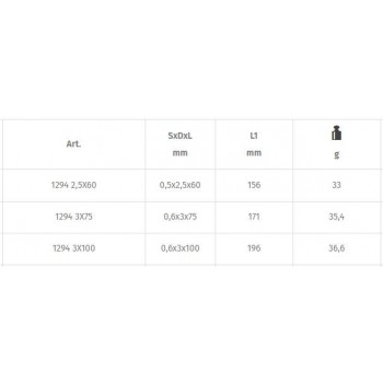 Chave fenda pontas dura 1294 0.5x2,5x60 BETA