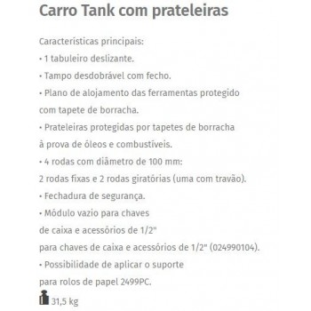 Carro ferramentas vazio c25 BETA