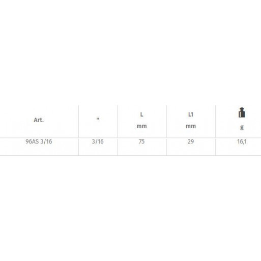 Chave sextavado interior 96as polegadas 3/16" BETA