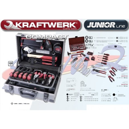 Jogo de ferramentas diversas KRAFTWERK