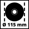 Einhell rebarbadora TC-AG 115MM 750W