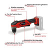 Aparafusadora angular Einhell TE-AD 18Li SOLO