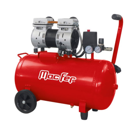 Compressor MACFER 50 lt Silencioso 2Hp