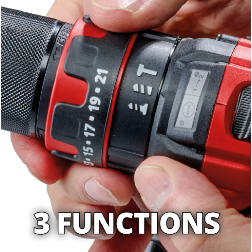 Einhell berbequim 18V com percussão TE-CD 18/44 Li-i kit