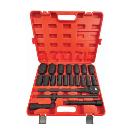 MACFER JOGO CHAVES CAIXA 3/4 CR-MO IMPACTO 21PÇS