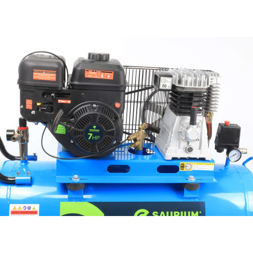 Compressor 100lt 7hp SAURIUM a Gasolina 10Bar