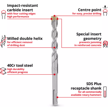 EINHELL jg brocas pedra sds plus 6-14mm 7un