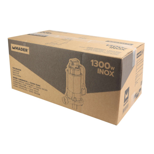Bomba Submersível Águas Sujas, 1300W, com Triturador