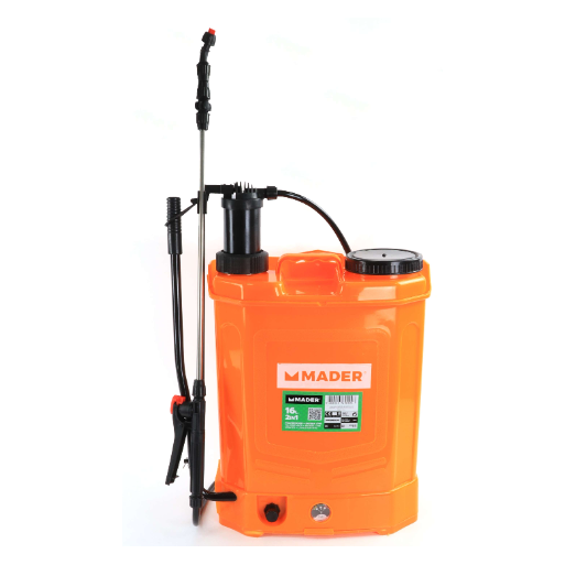 Mader Pulverizador Manual e Bateria, Lítio, 16L