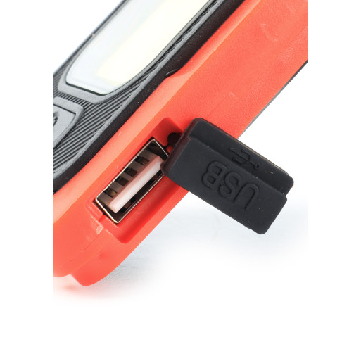 Lanterna Recarregável Solar Mader , Powerbank, 5W COB + 1 LED, 4Ah