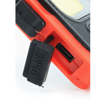 Lanterna Recarregável Solar Mader , Powerbank, 5W COB + 1 LED, 4Ah