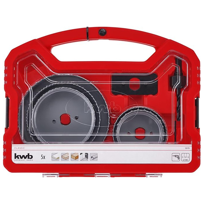 Conj. serras cranianas Bi-metal 8pç PowerBox KWB